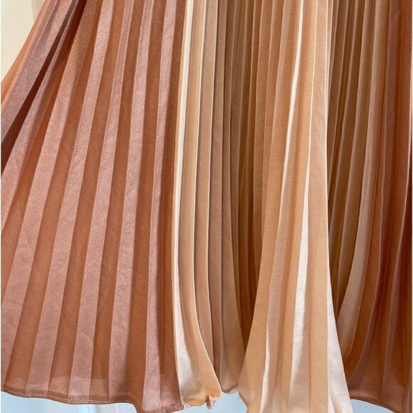 BCBGMaxAzria Tisa Colorblock Pleaded Waistband Skirt.Size XS - Picture 6 of 11